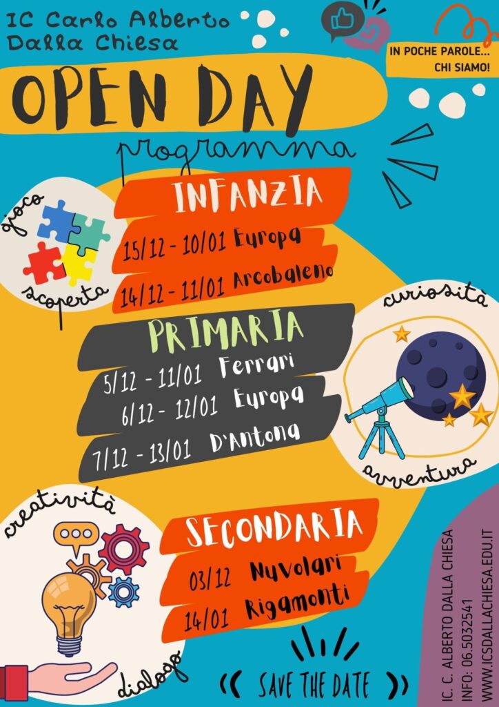 open day dalla chiesa