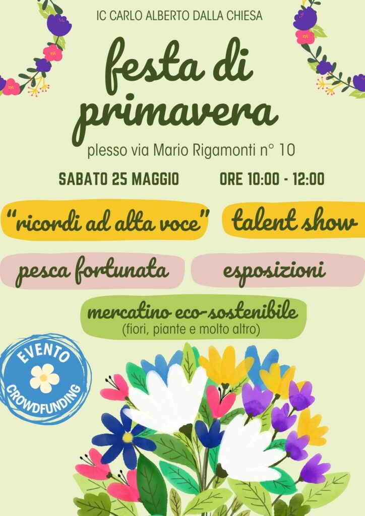 Locandina festa di Primavera - 25 maggio 2024 - 